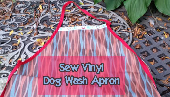 Sew Dog Grooming / Bathing Apron DIY
